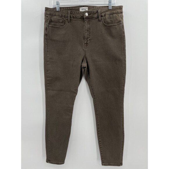 PISTOLA Jennifer High Rise Brown Gray Skinny Jeans Pants Size 33 - Picture 1 of 5